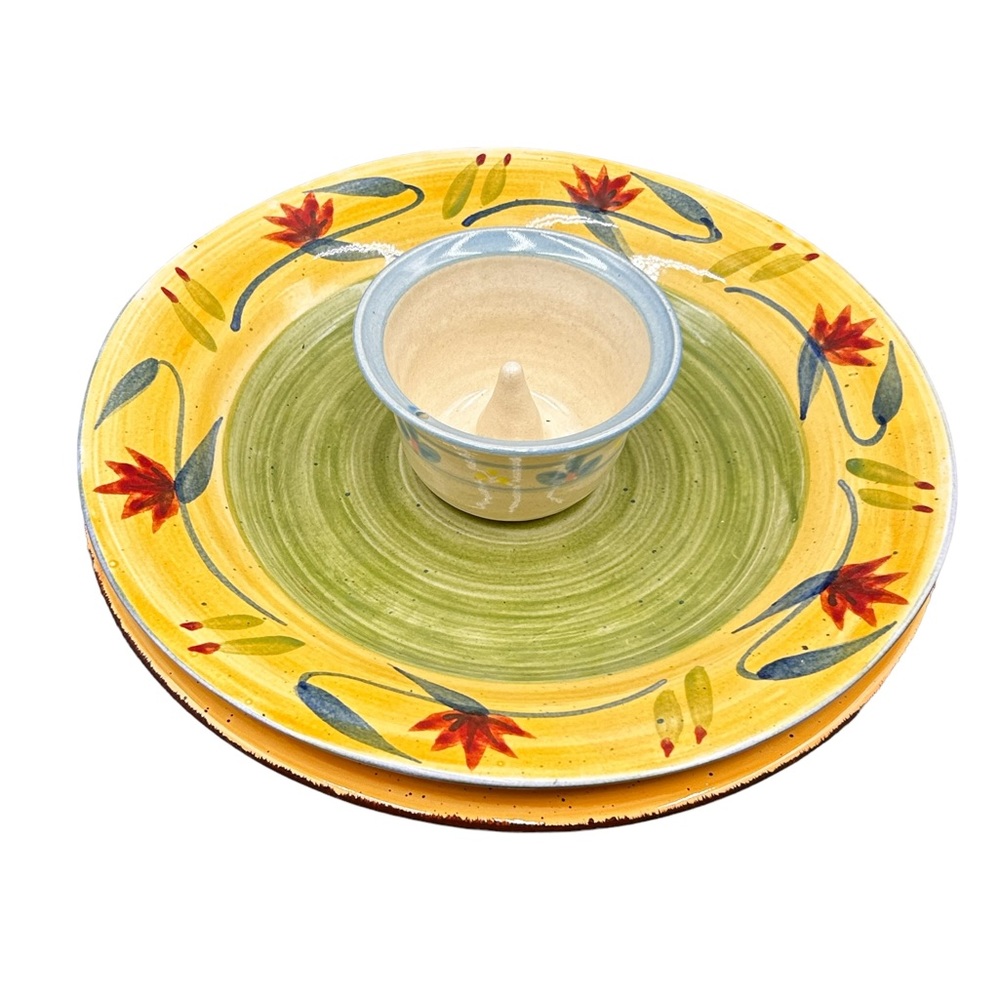 Set Of  3 Elizabeth Pattern By Pier 1 Dinner Plates.